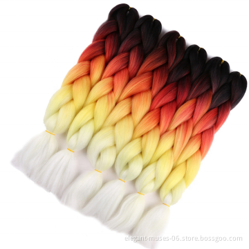 Free sample expression braiding hair 82 inches prestretched jumbo braid x pression hair braiding extensions